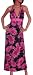 Sexy Pink and Black Jewel Paisley Sundress S M L