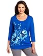 Jones New York Womens Floral Placement Tee