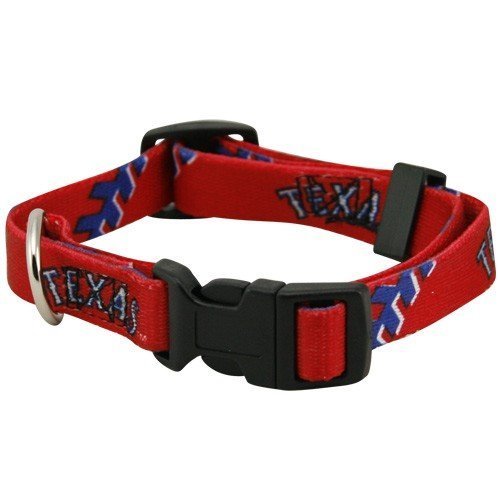 Texas Rangers Adjustable Dog Collar Size Large 18