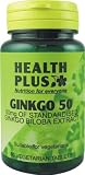 Health Plus Ginkgo Memory Plant Supplement 50mg (60 Tablets)