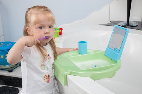 Imagen 2 de Rotho 20034013901 - Palangana infantil con espejo y vaso, color verde