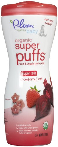 Plum Organics Super Puffs - Strawberry & Beet - 1.5 oz