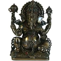 Buddha Ganesha Gl�cksgott Elefantengott H�he ca.14 cm Deko Figuren