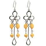 Butterscotch Baltic Amber and Sterling Silver Dangle Earrings