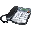 Corded Big Button Telephone With Caller ID And Speakerphone - Black