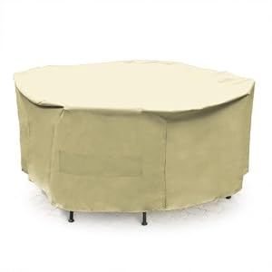 Mr. Bar-B-Q Backyard Basics Eco-Cover PVC Free Premium Round Patio Set Cover