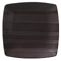 Metallic Stripe Set of 4 Dinner Plates - Brown