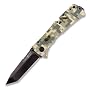 SOG Specialty Knives & Tools TF-11 Trident Tanto Digi Camo Knife, Black TiNi