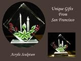 Acrylic Sculpture Christmas Candle