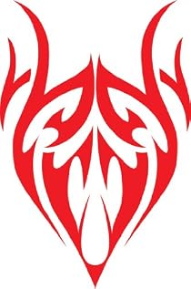 Tribal Decals A4 Sheet Red