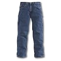 Carhartt&reg; 34" Inseam Relaxed Fit Carpenter Jeans, DK.STONEWASH, 38