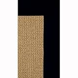 Athena Sisal / Black AT0221 Contemporary Rug Size: 2'6 x 12' Runner
