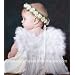 FashionWings (TM) White Feather Angel Wings for Children/babies 6-12 Months. Bonus Photo Frame.