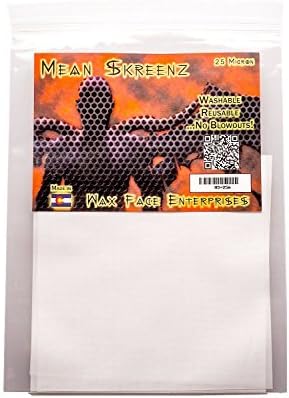 Mean Skreenz, Essential Oil Concentrate Filter: White, 5 In. Silk-screen , 160 Micron 1 Pack of 3 Screens Per Order