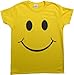 SMILEY FACE (SMILE) TEE! Ladies' T-shirt / Positive, Optimist, Sunny, Happy Shirt, yellow, Medium