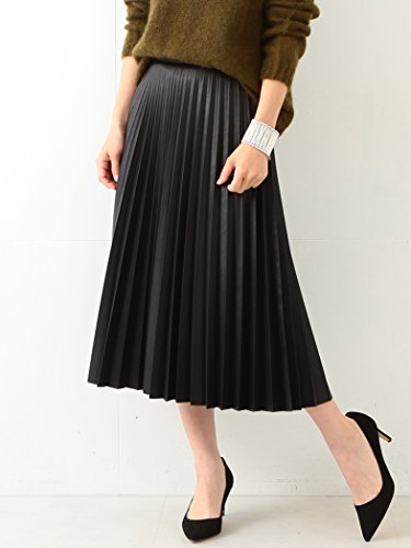 (デミルクスビームス) Demi-Luxe BEAMS / 合皮 プリーツスカート