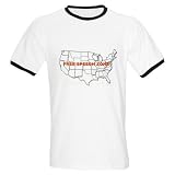 Free Speech Zone Political Ringer T by CafePress