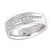 1/2CT MILGRAIN & PRINCESS DIAMOND MENS RING