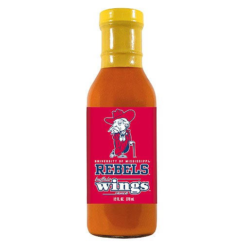 Mississippi Rebels NCAA Buffalo Wings Sauce - 12oz by Hot Wings