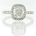 2.65ct Cushion Cut Diamond Engagement Anniversary Ring