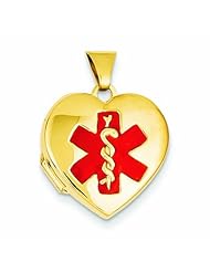 14k White Gold Scrolled Love you always Heart Locket