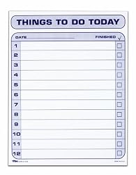 TOPS Daily Agenda, 8.5 x 11 Inches, 100-Sheet Pad (2170)