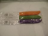 Best Price The Pampered Chef Quikcut Paring Knives Set of 3 (Colors May Vary)