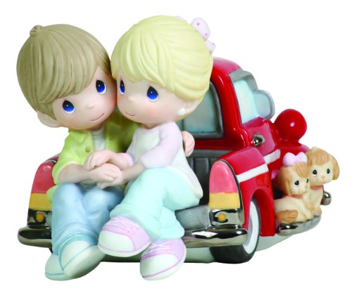 Precious Moments Limited Edition Couple On Pick Up Truck Figurine 