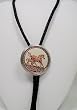 Silver Plated Diamond cut Copper Horse & Colt Bolo Tie
