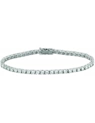 5.15 Carat Diamond Prong Set Tennis Bracelet 14K White Gold
