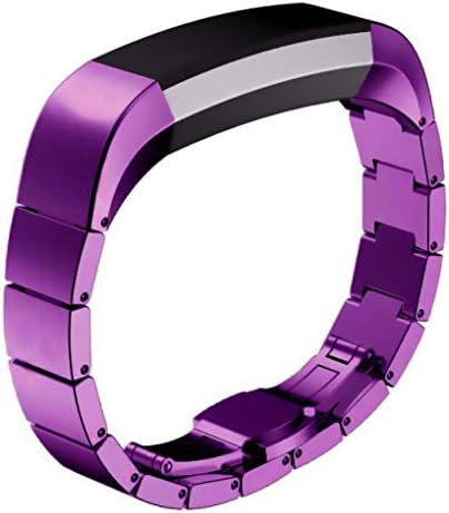 Fitbit Alta Smart Watch Band ,Elegao Stainless Steel Watch Band Wrist strap For Fitbit Alta Smart Watch (Purple)