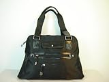 Giani Bernini Large Nylon Organization Handbag/Purse ~ Black In Color