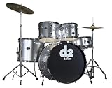 ddrum D2 BS 5 Piece drum kit, Brushed Silver