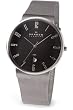 Skagen #355XLSSB Men's Extra Large Case Stainless Steel Mesh Band Watch