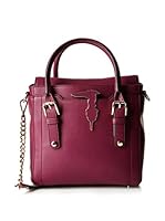 Tru Trussardi Bolso asa de mano Mini Grain (Ciruela)