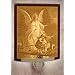 Angel At the Bridge - Curved Porcelain Lithophane Night Light