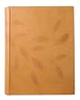 Foglia Italian Leather Photo Album, Wedding Album, Scrapbook, Impressed Leaves, Gift Boxed, 9 1/2 x 12"