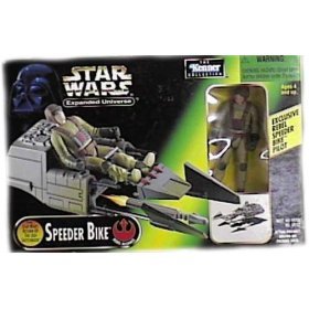 Childrens Toyshop  Toys : Star Wars Expanded Universe Speeder Bike with Exclusive Rebel Speeder Bike Pilot