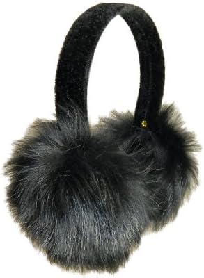 Surell Accessories Toscana Sheepskin Earmuffs on Velvet Band