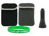 Non-OEM Amazon Kindle 2 Neoprene Sleeve Case with Black USB Car Charger