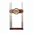 Texas Hold 'em 2 piece Wood and Mirror Wall Cue Rack