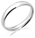 14k White Gold 4mm Comfort Fit Men's Wedding Band