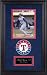 Michael Young Texas Rangers Deluxe Framed Unsigned 8x10 Photograph with Plate