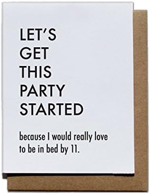 Funny Party Started Birthday Best Friend Greeting Card