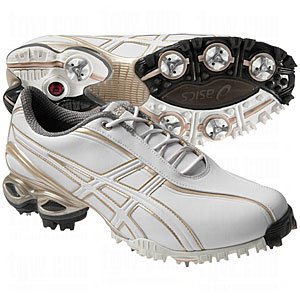 ASICS Women's Lady GEL-Ace Golf Shoe,White/Champagne Gold,8.5 M US