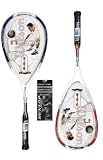 2 x Wilson NCode NPower squash rackets + 3 Squash Balls (1 X Red, 1 X Blue) RRP £130