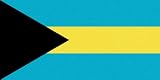 Bahamas Flag Clear Acrylic Fridge Magnet 2.75 inches x 2 inches