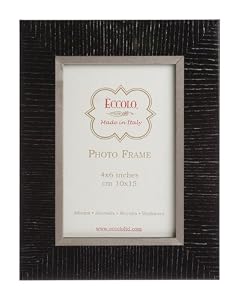 Italian Wooden Picture Frame, Zebra, Black