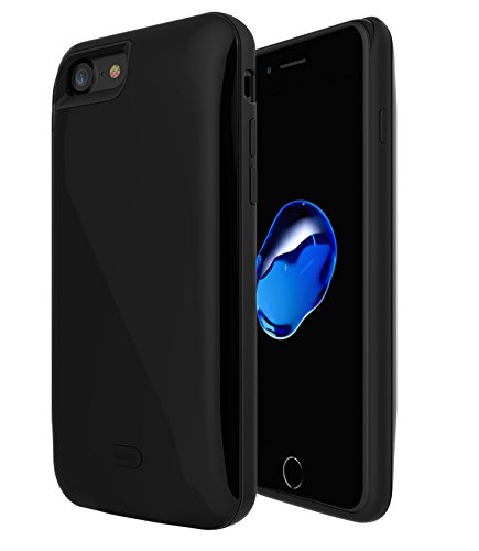 iPhone 7 Battery Case, Maxdara Charging Case 5200 mAh Rechargeable External Portable Backup Battery Charger Case for iPhone 7 4.7 inch (Black)