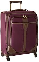 Hartmann Herringbone Luxe Softside Carry On Expandable Spinner, Eggplant Herringbone, One Size

